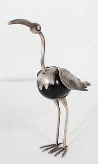Mexican Silver Bird w Onyx Body