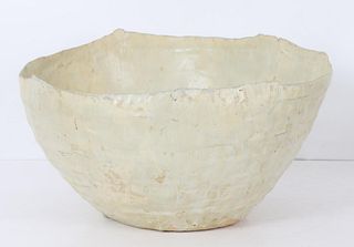 Large Signed 1980's Pottery Salad Bowl