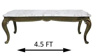 Antique Italian  Marble Top Coffee Table
