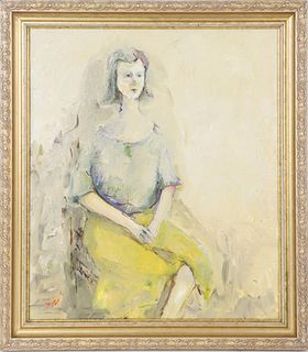 Shibusawa - Modernist Portrait of a Seated Woman