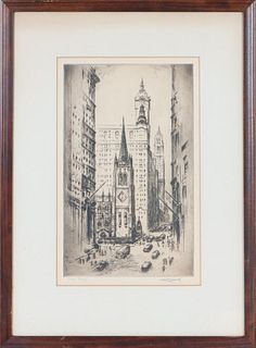 Nat Lowell (1880-1956) American, Etching