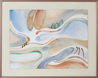 Barbara Wigren (1932-2021) American, Watercolor