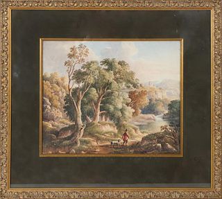 1852 Hamilton Watercolor Landscape