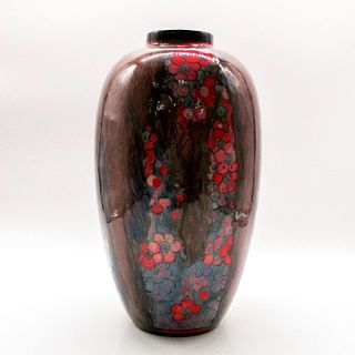 Rare Royal Doulton Sung Flambe Floral Vase by Charles Noke