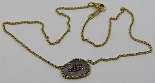 JEWELRY. Judith Ripka 18kt Gold Necklace.