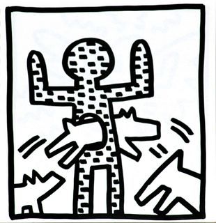 Keith Haring - Untitled (Jumping Through)