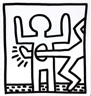 Keith Haring - Untitled (Kicking Through)