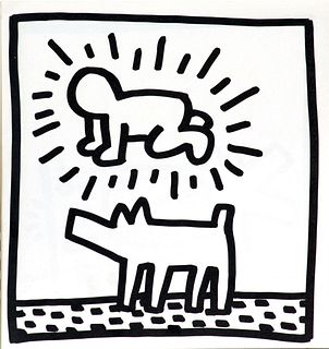 Keith Haring - Untitled (Man and Dog)