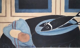 Georges Braque (After) - Les Poissons Noirs