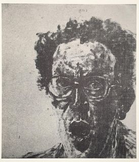 Avigdor Arikha - Open Mouthed Self Portrait