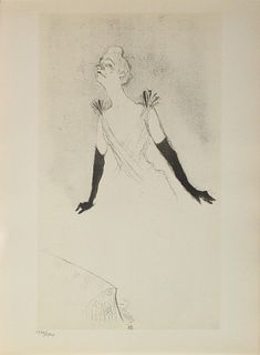 Henri Toulouse Lautrec (After) - Yvette Guilbert VI