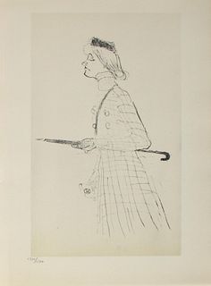 Henri Toulouse Lautrec (After) - Yvette Guilbert III