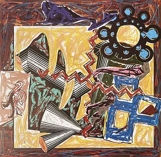 Frank Stella - The Came A Fire and Burnt the Stick