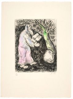 Marc Chagall - Josue et la pierre de Sicheme