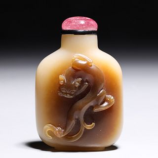 Snuff Bottle, Jade, Hand-Carved, Chinese. – Roadshow Collectibles