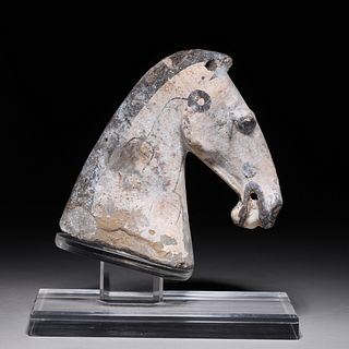 Chinese Han Dynasty Pottery Horse Head