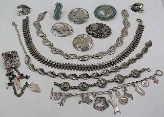 JEWELRY. Miscellaneous Sterling Jewelry Grouping.