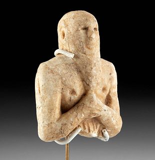 Mesopotamian Stone Figural Torso Male Worshipper