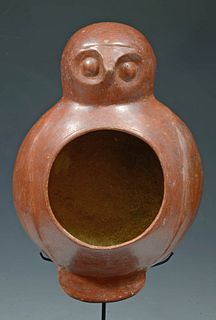 Chorrera Pottery Vessel - Owl Form