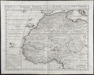 Chatelain - Map of part of Africa: Barbary, Nigeria, Guinea