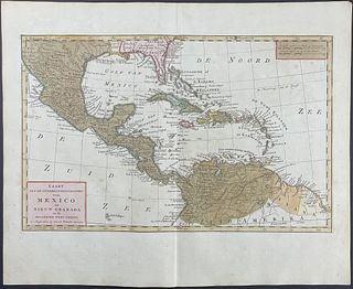 Tirion - Map of America: Mexico, West Indies, Florida, Central America, Northern South America