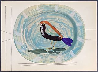 Picasso - Bird Ceramic Plate Design