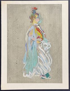 Toulouse-Lautrec - Woman in Colorful Dress