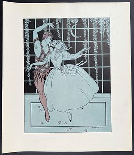 Barbier - Nijinsky Dance, Printed on Vellum