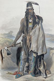 Karl Bodmer - Abdih Hiddisch, A Minatarre Chief