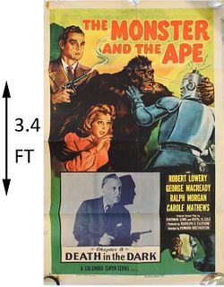 The Monster & The Ape Original 1945 Movie Poster