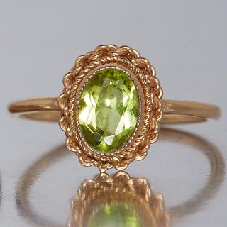 PERIDOT SOLITAIRE RING