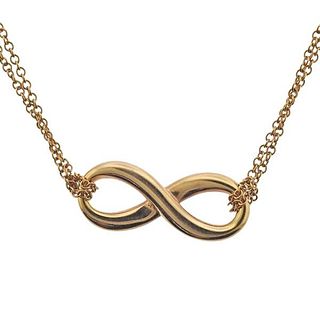 Tiffany &amp; Co Infinity 18k Rose Gold Necklace