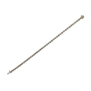 14k Gold Diamond Line Bracelet