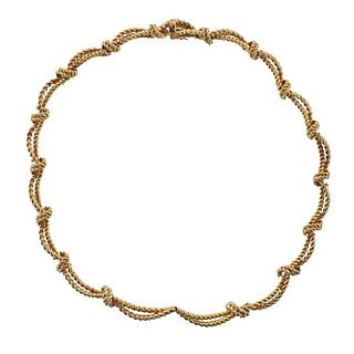 French Vintage 18k Gold Necklace