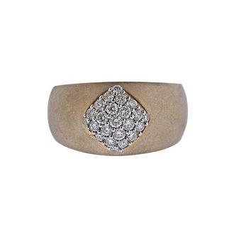 Kallati Gold Diamond Half Band Ring