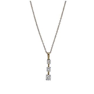 Kallati Gold Diamond Pendant Necklace 
