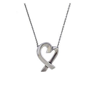 Tiffany &amp; Co Picasso Silver Loving Heart Pendant Necklace