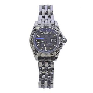 Breitling Galactic Stainless Steel Automatic Watch A49350