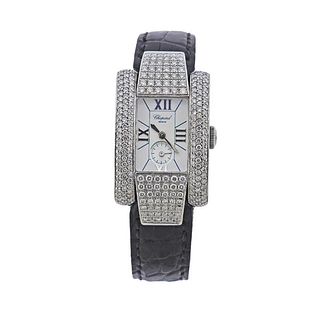 Chopard La Strada Steel Diamond Watch 8357