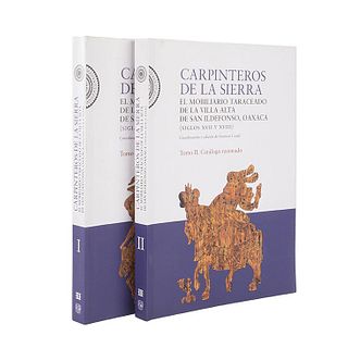 Curiel, Gustavo (coord). Carpinteros de la Sierra. México: UNAM, 2019.Tomo I: Estudios.Tomo II: Catálogo razonado. Piezas: 2.