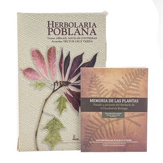 Libros sobre Herbolaria y Plantas. Herbolaria Poblana / Memoria de las Plantas. Piezas: 2.