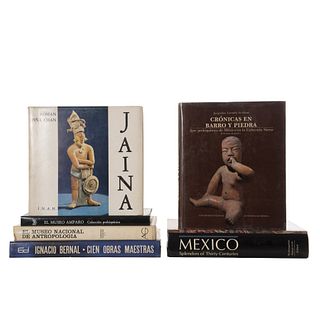 Libros sobre Colecciones del México Antiguo.Cien Obras Maestras del Museo Nacional de Antropología. Piezs: 6.