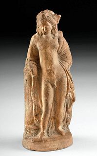 Greek Hellenistic Terracotta Figure of a Nude Eros