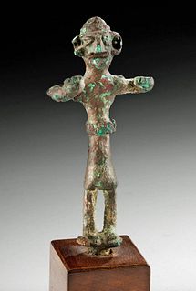 Ancient Canaanite Copper Standing Male Figure