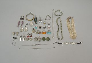 Group of Sterling Silver Jewelry.