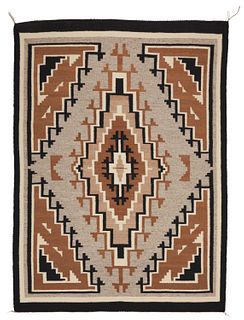 A Navajo Two Grey Hills rug