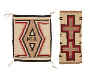 Two Navajo regional mats