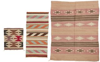 A group of Navajo textiles