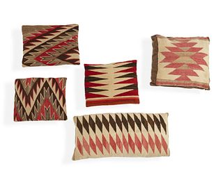 A group of Southwest-style cushions