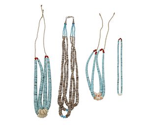 A group of Southwest Puebloan necklaces
